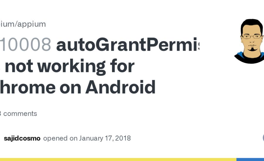 Potential Reasons for AutoGrantPermissions Issues in Appium